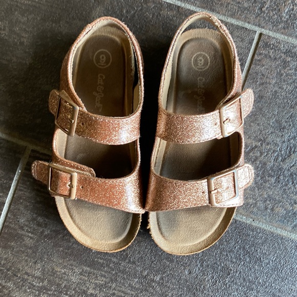 Cat & Jack Other - Cat & Jack Toddler Girls Sandal Shoes Reagan Sparkle Rose Gold Size 9